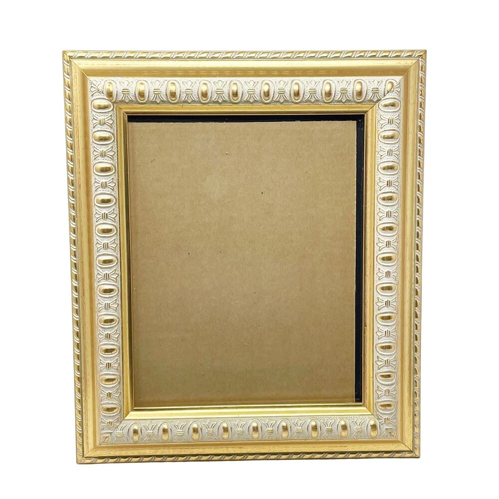 Melannco Gold Ornate Photo Frame Display 8 x 10 Glass Front Classic Traditional